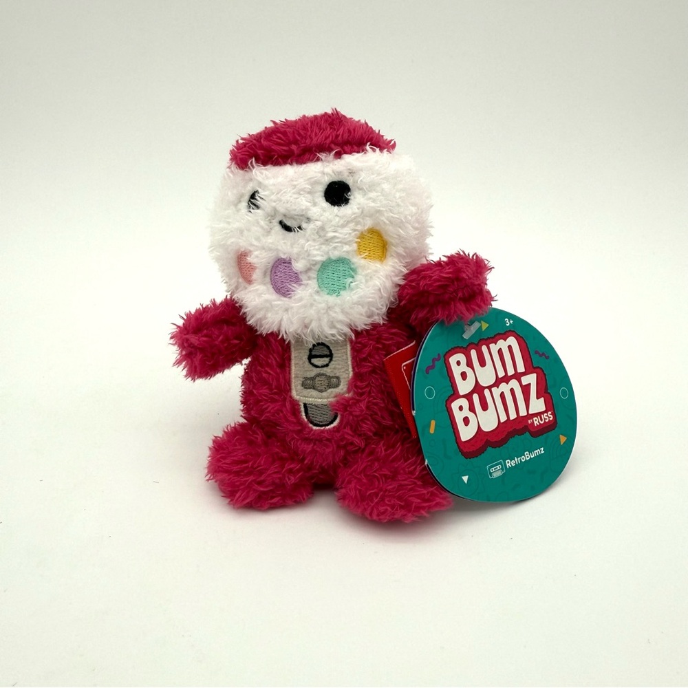 ✌️ Zack 🫙 the Gumball Retro Bum Bumz Plush Bean 4.5" Kelly Toy NWT New Beaded